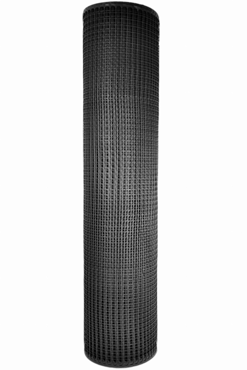 Siatka Plastikowa CZARNA 120cm 50m Rabatowa Ogrodowa PCV 1,2m K-120/15 ANTRACYT