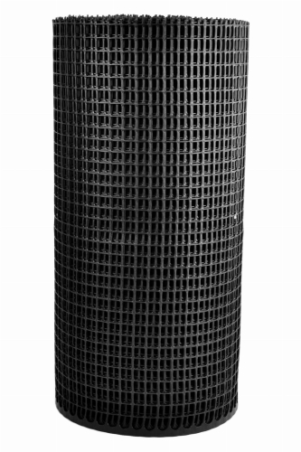 Siatka Plastikowa CZARNA 60cm 50m Rabatowa Ogrodowa PCV 0,6m K-60/15 ANTRACYT