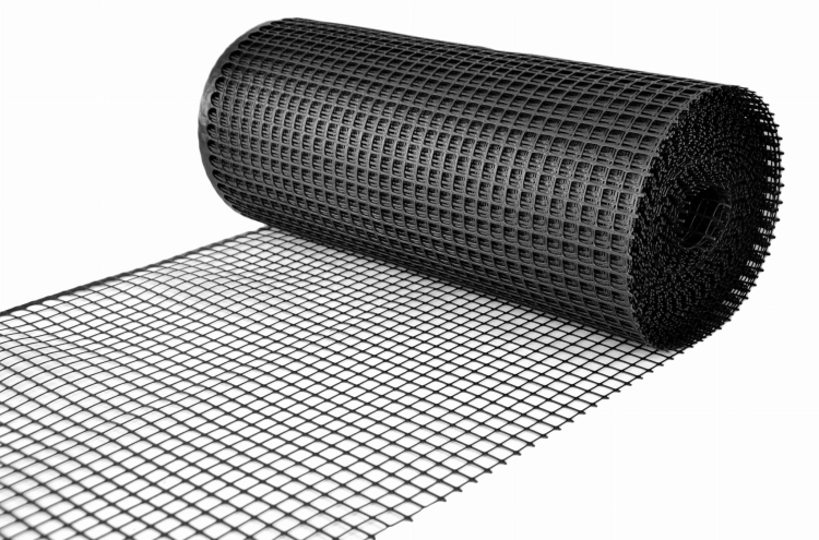 Siatka Plastikowa CZARNA 60cm 50m Rabatowa Ogrodowa PCV 0,6m K-60/15 ANTRACYT