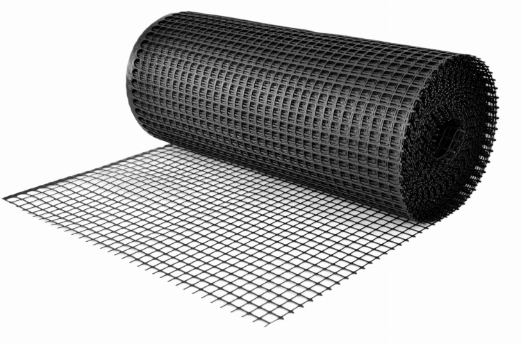 Siatka Plastikowa CZARNA 60cm 50m Rabatowa Ogrodowa PCV 0,6m K-60/15 ANTRACYT