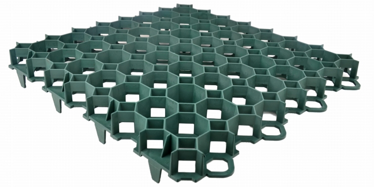 Kratka Parkingowa Trawnikowa 50x50cm 40mm Zielona Krata Drogowa płyta ażurowa Stella Green SG1 G Geokrata