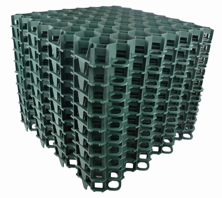 Kratka Parkingowa Trawnikowa 50x50cm 40mm Zielona Krata Drogowa płyta ażurowa Stella Green SG1 G Geokrata