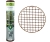 Siatka PCV Brązowa 50cm 5m oczko 10x10mm Nortene Square Brąz Plastikowa 0,5x5m