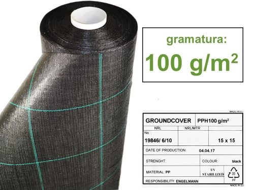 Agrotkanina tkanina ściółkująca 100g szer. 420cm