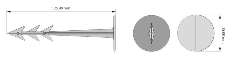 Kotwy L125mm 12,5cm 100szt GardenPEG do Agrowłókniny Kołki Szpilki