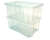 Pudełko Pudło Plastikowe z Pokrywą 45L BOX duże 600x400x265mm NCC24 + NCP24 z kółkami Pojemnik Prosperplast CARGOBOX