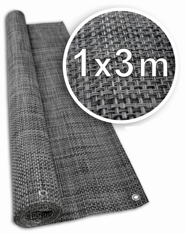 Mata Technorattan SZARA 650g/m2 1x3m