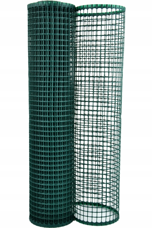 Siatka PCV Zielona 50cm 5m oczko 10x10mm Nortene Square Plastikowa 0,5x5m