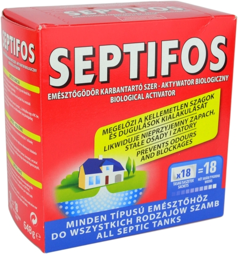Septifos 18 saszetek Aktywator do Oczyszczalni