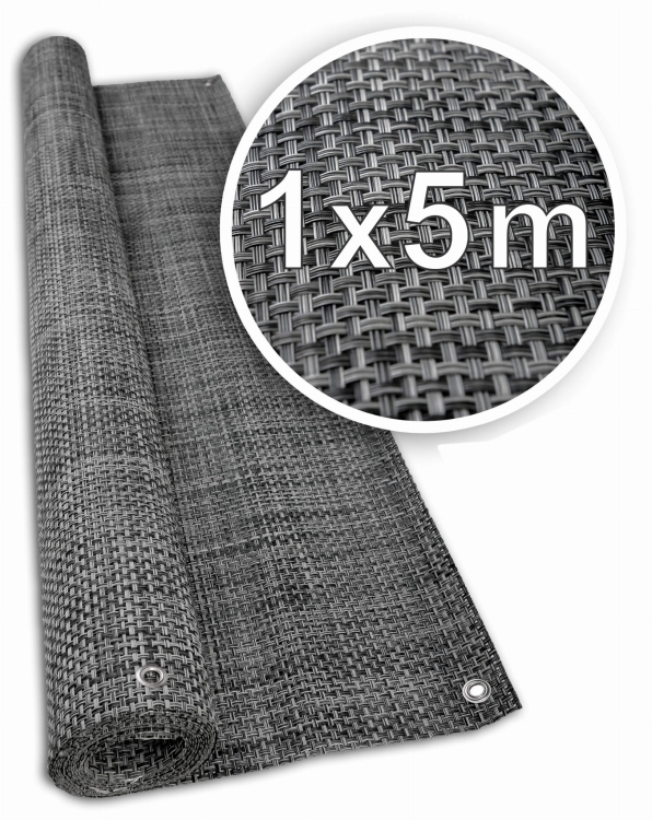 Mata Technorattan SZARA 650g/m2 1x5m